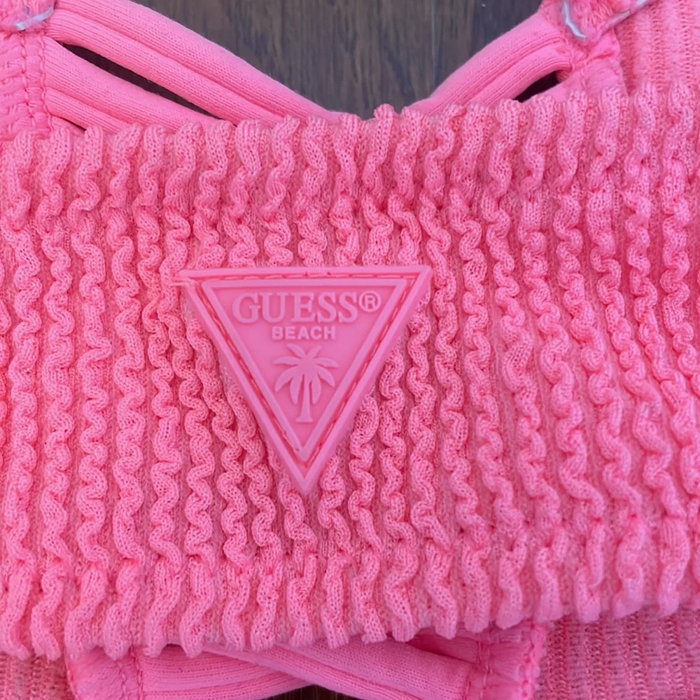Guess hot neon pink bikini top - Picture 3 of 5